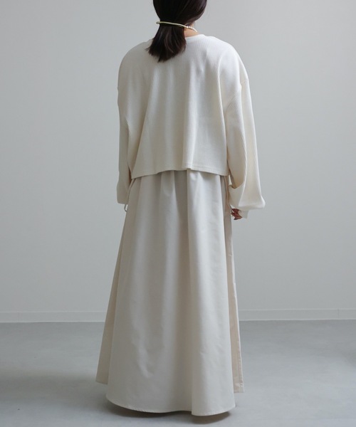 ap retro（アプレトロ）の「テレコカーディガン（カーディガン/ボレロ・レディース・ブラック/ブラウン/グリーン/アイボリー・FREE）」の9枚目の写真