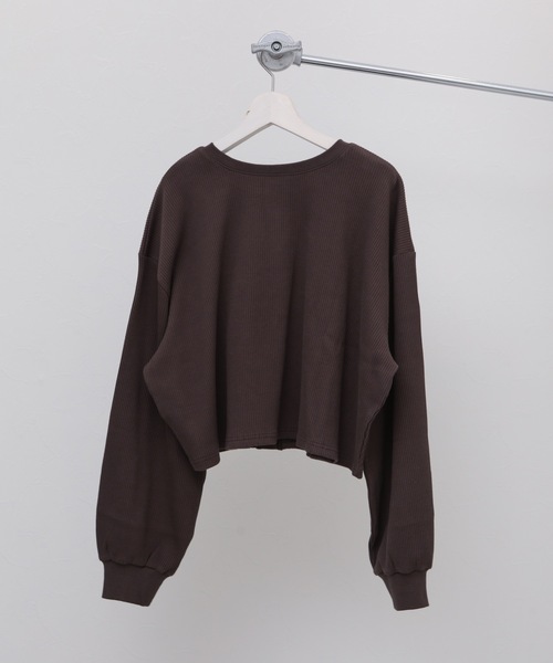 ap retro（アプレトロ）の「テレコカーディガン（カーディガン/ボレロ・レディース・ブラック/ブラウン/グリーン/アイボリー・FREE）」の20枚目の写真