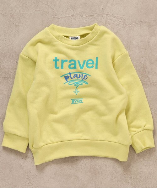 BREEZE（ブリーズ）の「【14色8柄_裏毛】バリエーショントレーナー（スウェット・キッズ・イエロー/ピンク/ネイビー/オレンジ/ブルー/ミント/ブラック/ブラウン/ライトグレー/ベージュ/ライム/オフホワイト/グリーン/パープル・100/110/120/130/140/150/90）」の12枚目の写真