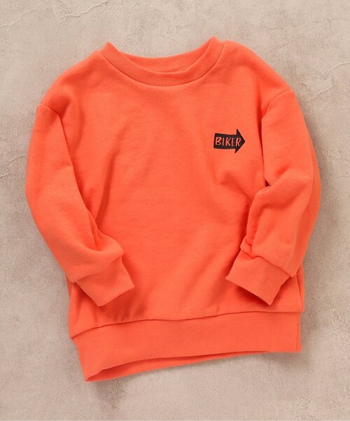 BREEZE（ブリーズ）の「【14色8柄_裏毛】バリエーショントレーナー（スウェット・キッズ・イエロー/ピンク/ネイビー/オレンジ/ブルー/ミント/ブラック/ブラウン/ライトグレー/ベージュ/ライム/オフホワイト/グリーン/パープル・100/110/120/130/140/150/90）」の14枚目の写真