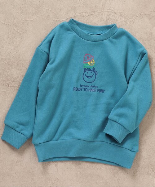 BREEZE（ブリーズ）の「【14色8柄_裏毛】バリエーショントレーナー（スウェット・キッズ・イエロー/ピンク/ネイビー/オレンジ/ブルー/ミント/ブラック/ブラウン/ライトグレー/ベージュ/ライム/オフホワイト/グリーン/パープル・100/110/120/130/140/150/90）」の10枚目の写真