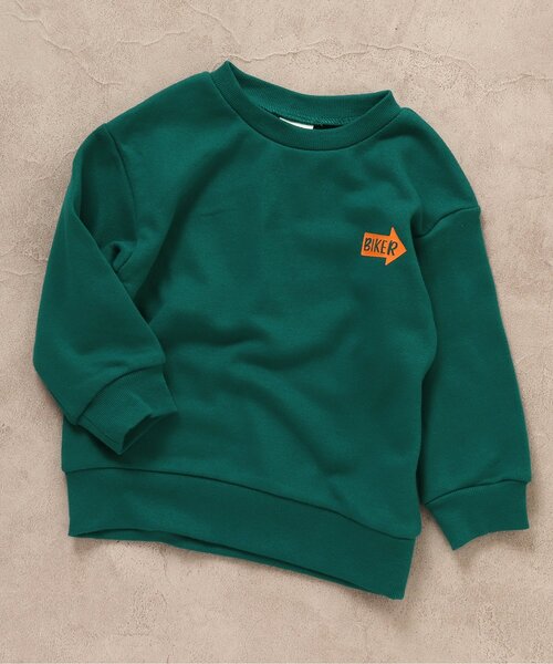 BREEZE（ブリーズ）の「【14色8柄_裏毛】バリエーショントレーナー（スウェット・キッズ・イエロー/ピンク/ネイビー/オレンジ/ブルー/ミント/ブラック/ブラウン/ライトグレー/ベージュ/ライム/オフホワイト/グリーン/パープル・100/110/120/130/140/150/90）」の7枚目の写真