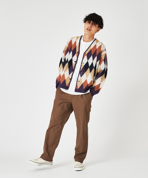 INHERIT(インヘリット)の「オーバーサイズ 総柄グランジカーディガン(カーディガン/ボレロ・メンズ・ブラック/グリーン/イエロー・MEDIUM/LARGE)」の22枚目の写真