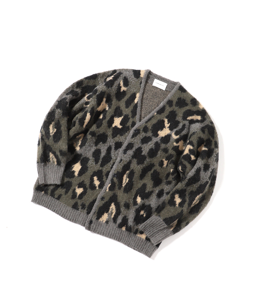 INHERIT(インヘリット)の「オーバーサイズ 総柄グランジカーディガン(カーディガン/ボレロ・メンズ・ブラック/グリーン/イエロー・MEDIUM/LARGE)」の21枚目の写真