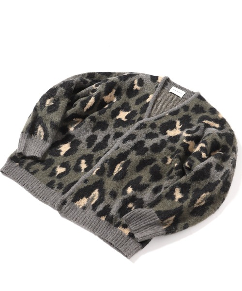 INHERIT(インヘリット)の「オーバーサイズ 総柄グランジカーディガン(カーディガン/ボレロ・メンズ・ブラック/グリーン/イエロー・MEDIUM/LARGE)」の6枚目の写真