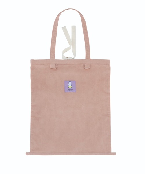 Miffy（ ミッフィー）の「miffy（ミッフィー）コレクターズサックDickBruna Corduroy（トートバッグ・レディース・ライトグレー/ピンク/ミント・ONE SIZE）」の12枚目の写真