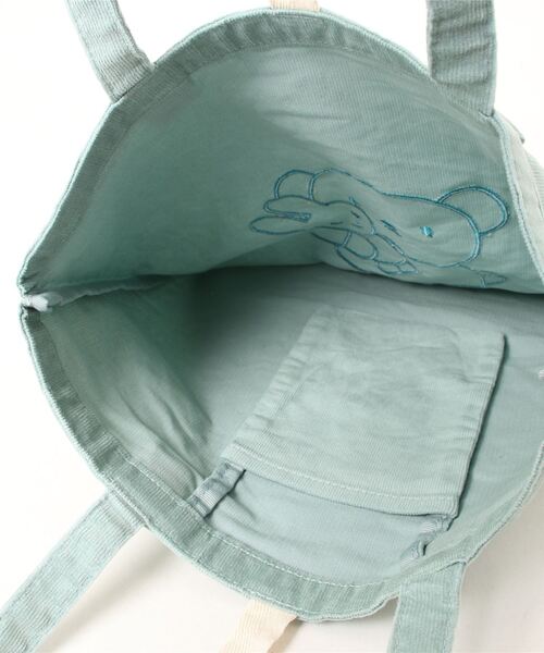 Miffy（ ミッフィー）の「miffy（ミッフィー）コレクターズサックDickBruna Corduroy（トートバッグ・レディース・ライトグレー/ピンク/ミント・ONE SIZE）」の16枚目の写真