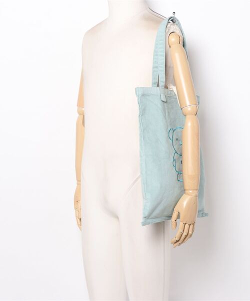 Miffy（ ミッフィー）の「miffy（ミッフィー）コレクターズサックDickBruna Corduroy（トートバッグ・レディース・ライトグレー/ピンク/ミント・ONE SIZE）」の15枚目の写真