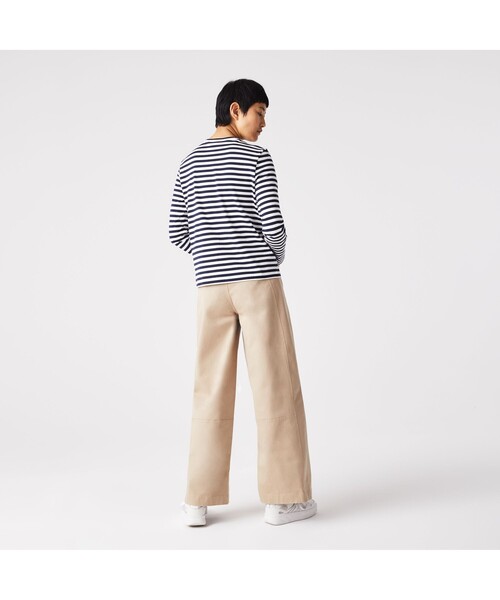 LACOSTE（ラコステ）の「ベーシックボーダーTシャツ（Tシャツ/カットソー・レディース・ネイビー/グリーン・40/38/36/34）」の5枚目の写真
