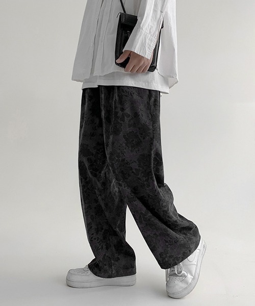 NOWLE(ノウル)の「【NOWLE】セミワイド ルーズシルエット 花柄 コーデュロイパンツ(その他パンツ・メンズ・ダークグレー/ベージュ・MEDIUM/LARGE/X-LARGE/XX-LARGE)」の10枚目の写真
