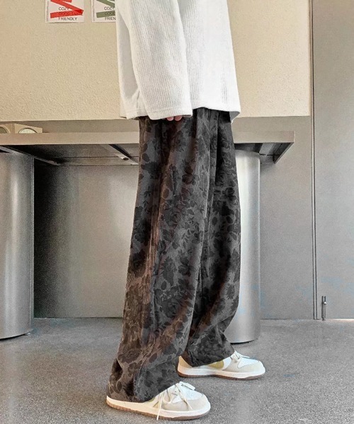 NOWLE(ノウル)の「【NOWLE】セミワイド ルーズシルエット 花柄 コーデュロイパンツ(その他パンツ・メンズ・ダークグレー/ベージュ・MEDIUM/LARGE/X-LARGE/XX-LARGE)」の11枚目の写真