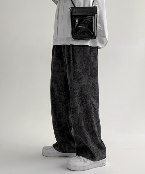 NOWLE(ノウル)の「【NOWLE】セミワイド ルーズシルエット 花柄 コーデュロイパンツ(その他パンツ・メンズ・ダークグレー/ベージュ・MEDIUM/LARGE/X-LARGE/XX-LARGE)」の6枚目の写真