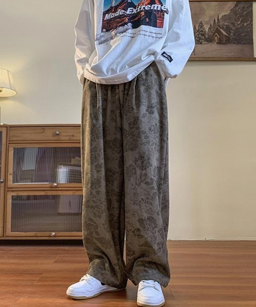 NOWLE(ノウル)の「【NOWLE】セミワイド ルーズシルエット 花柄 コーデュロイパンツ(その他パンツ・メンズ・ダークグレー/ベージュ・MEDIUM/LARGE/X-LARGE/XX-LARGE)」の19枚目の写真