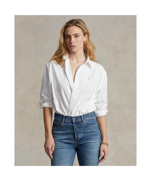 POLO RALPH LAUREN（ポロ ラルフ ローレン）の「Pink Pony オックスフォード シャツ（シャツ/ブラウス・レディース・ホワイト・L/M/S/XS/XXS）」の5枚目の写真