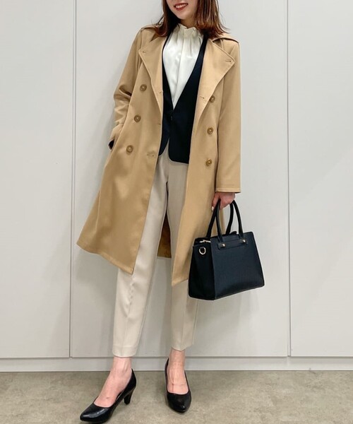 SHOO・LA・RUE（シューラルー）の「◆【S－5L／洗える】ダブルクロス テーパードパンツ（その他パンツ・レディース・ブラック系2/ベージュ系その他6・01/05/06/04/07/02/03）」の13枚目の写真