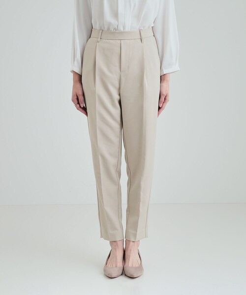 SHOO・LA・RUE（シューラルー）の「◆【S－5L／洗える】ダブルクロス テーパードパンツ（その他パンツ・レディース・ブラック系2/ベージュ系その他6・01/05/06/04/07/02/03）」の15枚目の写真