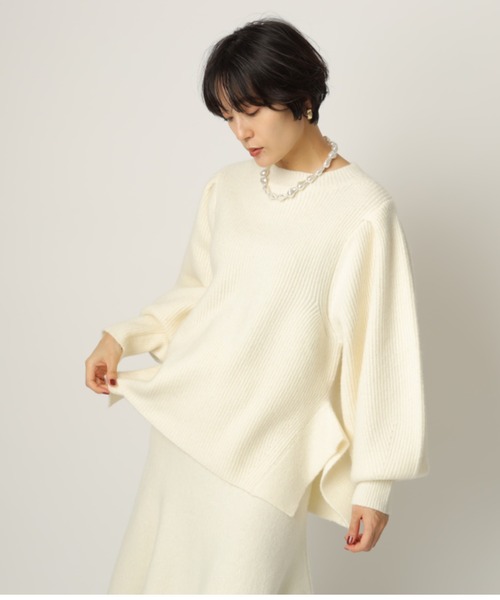 CADUNE（カデュネ）の「パール付きニット（ニット/セーター・レディース・チャコールグレー/ブラック/ホワイト・38）」の20枚目の写真