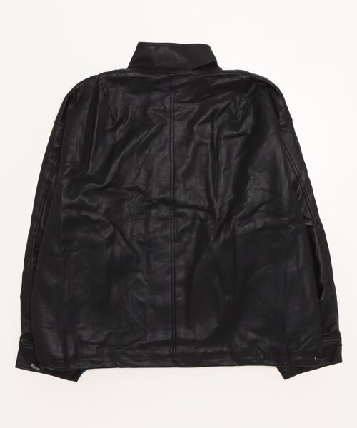 XU/エックスユー】high neck leather jacket 2 / ハイネックジャケット