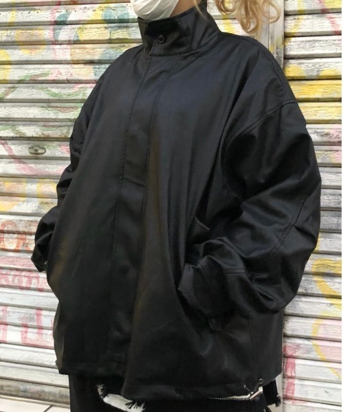 XU/エックスユー】high neck leather jacket 2 / ハイネックジャケット