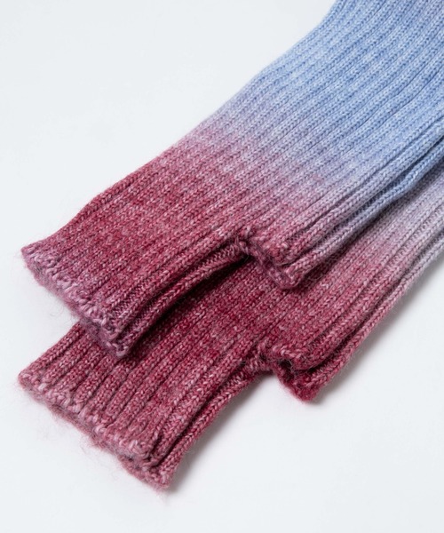 WEGO(ウィゴー)の「WEGO/グラデーションニットアームカバー(アームカバー・レディース・イエロー/レッド/ピンク/ブラック/ブルー・FREE)」の12枚目の写真