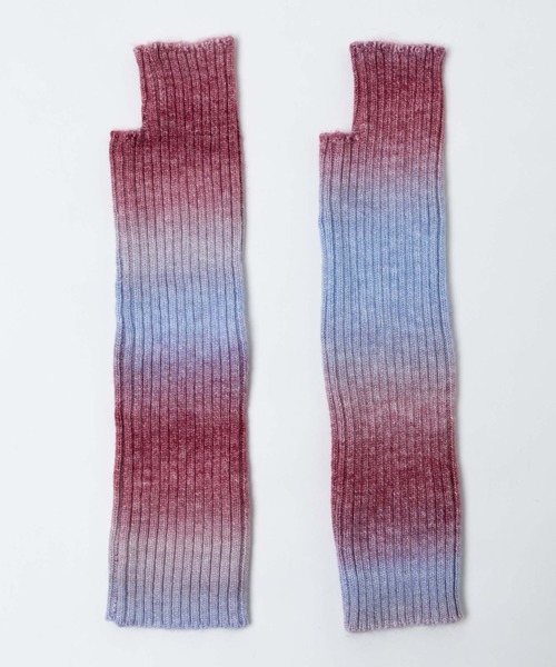 WEGO(ウィゴー)の「WEGO/グラデーションニットアームカバー(アームカバー・レディース・イエロー/レッド/ピンク/ブラック/ブルー・FREE)」の8枚目の写真