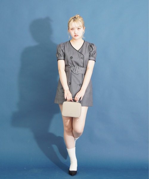 dazzlin(ダズリン)の「【dazzlin/ダズリン】 サフィアーノ 2wayボックスショルダー(ショルダーバッグ・レディース・ベージュ系その他/ブラック/アイボリー・FREE)」の3枚目の写真