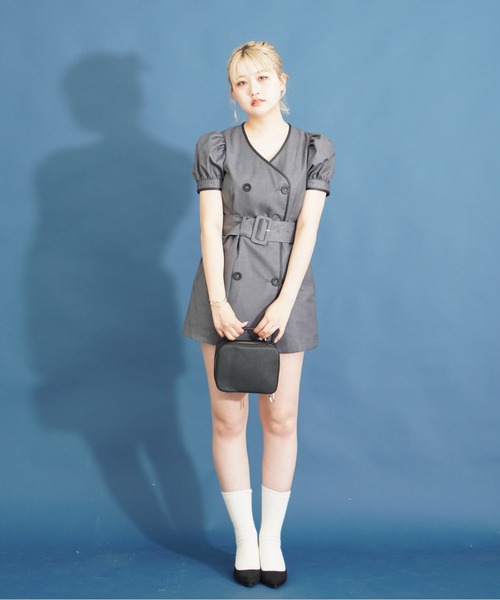 dazzlin(ダズリン)の「【dazzlin/ダズリン】 サフィアーノ 2wayボックスショルダー(ショルダーバッグ・レディース・ベージュ系その他/ブラック/アイボリー・FREE)」の5枚目の写真