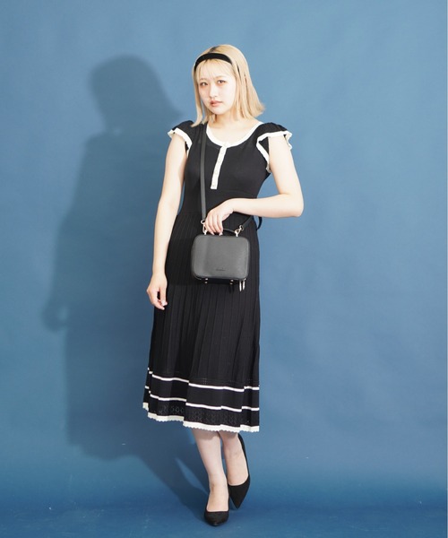 dazzlin(ダズリン)の「【dazzlin/ダズリン】 サフィアーノ 2wayボックスショルダー(ショルダーバッグ・レディース・ベージュ系その他/ブラック/アイボリー・FREE)」の8枚目の写真