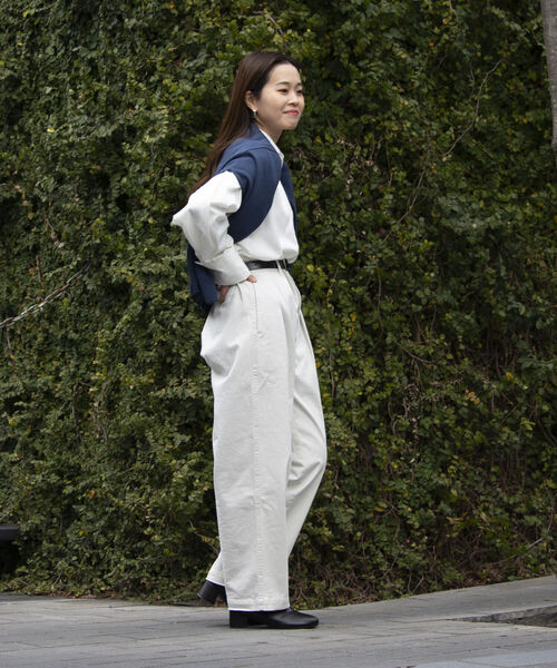 GLOSTER（グロスター）の「【GLOSTER/グロスター】ツータックワイドパンツ ワイドデニム ルーズシルエット（その他パンツ・メンズ・ライトブルー/インディゴブルー/アイボリー・S/M/L）」の11枚目の写真