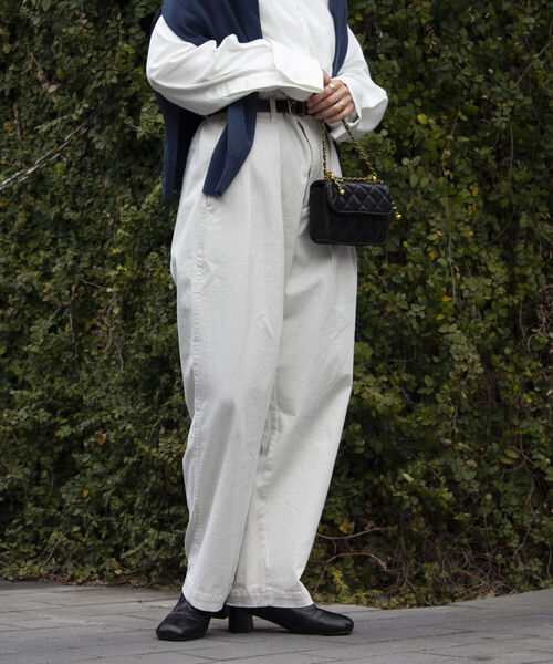 GLOSTER（グロスター）の「【GLOSTER/グロスター】ツータックワイドパンツ ワイドデニム ルーズシルエット（その他パンツ・メンズ・ライトブルー/インディゴブルー/アイボリー・S/M/L）」の13枚目の写真