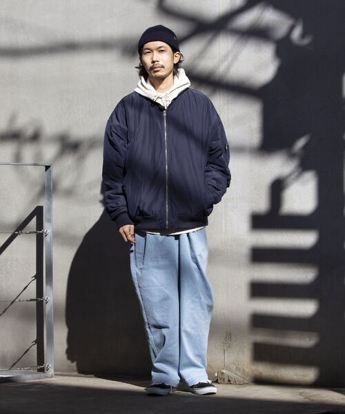 GLOSTER（グロスター）の「【GLOSTER/グロスター】ツータックワイドパンツ ワイドデニム ルーズシルエット（その他パンツ・メンズ・ライトブルー/インディゴブルー/アイボリー・S/M/L）」の21枚目の写真