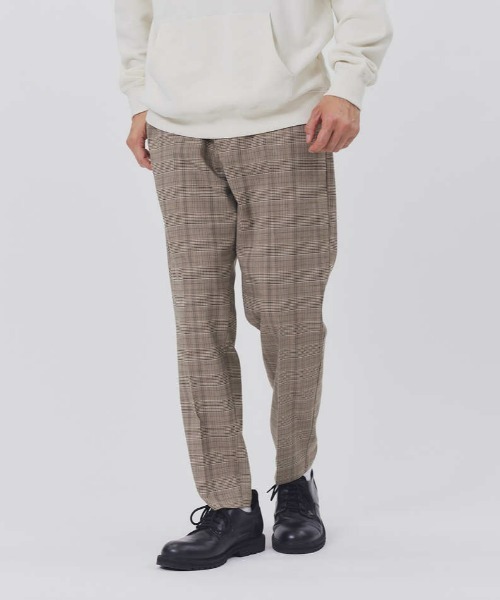 PLUS ONE（プラスワン）の「【PLUS ONE】TRトラウザーイージーパンツ（スラックス・メンズ・ブラック/ライトベージュ/グリーン/ブラック×グレー/ブラウン/ベージュ・L/M/S/XL）」の4枚目の写真