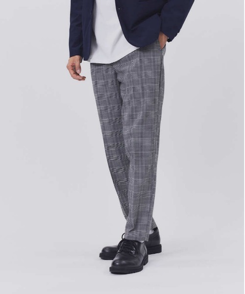 PLUS ONE（プラスワン）の「【PLUS ONE】TRトラウザーイージーパンツ（スラックス・メンズ・ブラック/ライトベージュ/グリーン/ブラック×グレー/ブラウン/ベージュ・L/M/S/XL）」の3枚目の写真