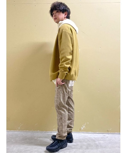 PLUS ONE（プラスワン）の「【PLUS ONE】TRトラウザーイージーパンツ（スラックス・メンズ・ブラック/ライトベージュ/グリーン/ブラック×グレー/ブラウン/ベージュ・L/M/S/XL）」の16枚目の写真