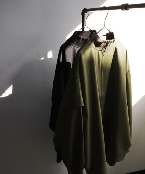 antiqua（アンティカ）の「リブハイネック軽アウター（その他アウター・レディース・カーキ/ブラック・FREE）」の17枚目の写真