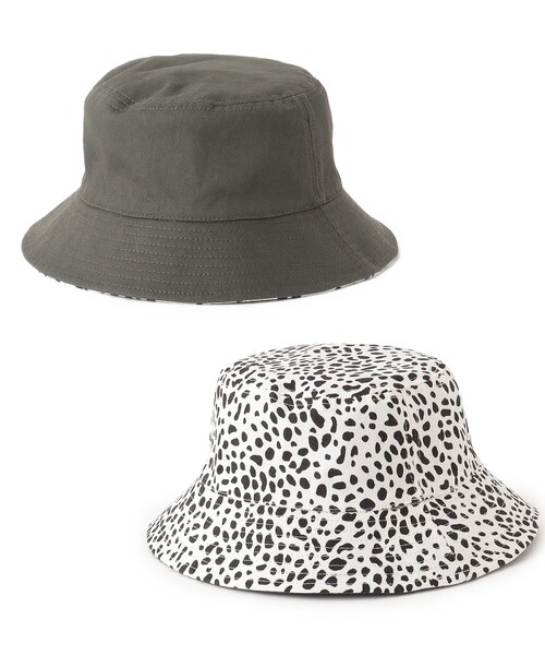 SHOO・LA・RUE（シューラルー）の「◆リバーシブルバケットハット（ハット・キッズ・カーキ/ブラック・99）」の3枚目の写真