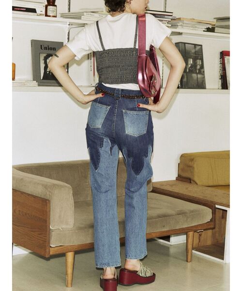 jouetie（ジュエティ）の「カラーステッチコルセット（キャミソール・レディース・ブラック/オフホワイト/グレー・MEDIUM）」の14枚目の写真