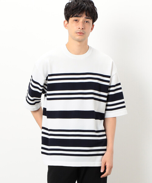 Meticulous Knitwear ボーダー ニットTシャツ 菅田将暉着