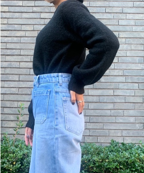 ROLLA'S(ローラス)の「GIGI SWEATER(ニット/セーター・レディース・ブラック・M/S)」の4枚目の写真