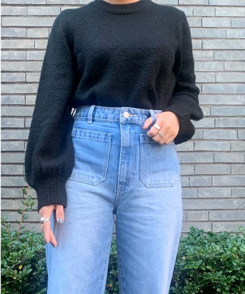 ROLLA'S(ローラス)の「GIGI SWEATER(ニット/セーター・レディース・ブラック・M/S)」の2枚目の写真