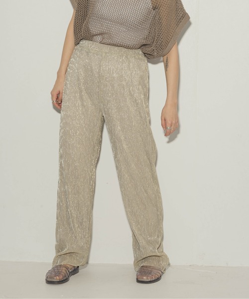 ottilie(オティーリエ)の「ottilie シャイニーラメリラックスパンツ(その他パンツ・レディース・ブラック/ベージュ/ピンク・FREE)」の7枚目の写真