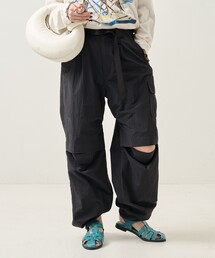 FREAK'S STORE | ベルト付きナイロンパンツ(カーゴパンツ)