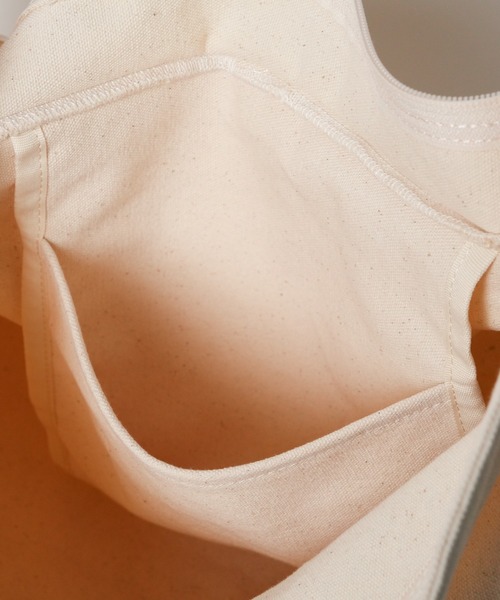 WEGO（ウィゴー）の「WEGO/キャンバスBIGショルダー（ショルダーバッグ・レディース・ブラック/ナチュラル/カーキ・FREE）」の7枚目の写真