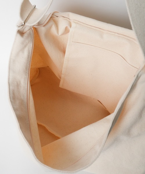 WEGO（ウィゴー）の「WEGO/キャンバスBIGショルダー（ショルダーバッグ・レディース・ブラック/ナチュラル/カーキ・FREE）」の8枚目の写真