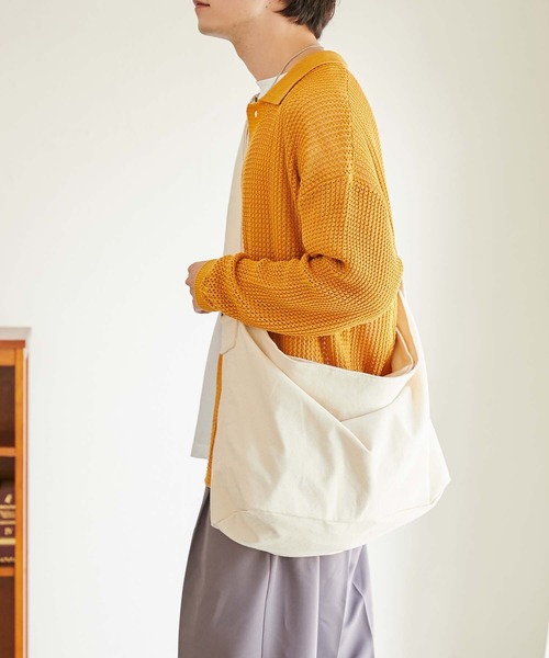 WEGO（ウィゴー）の「WEGO/キャンバスBIGショルダー（ショルダーバッグ・レディース・ブラック/ナチュラル/カーキ・FREE）」の16枚目の写真