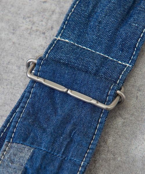 TOBILA(トビラ)の「9オンス綿麻デニムサスペンダー付ワイドパンツ(デニムパンツ・レディース・インディゴブルー/ライトブルー・M)」の14枚目の写真