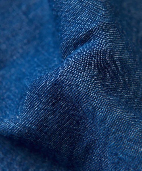 TOBILA(トビラ)の「9オンス綿麻デニムサスペンダー付ワイドパンツ(デニムパンツ・レディース・インディゴブルー/ライトブルー・M)」の20枚目の写真