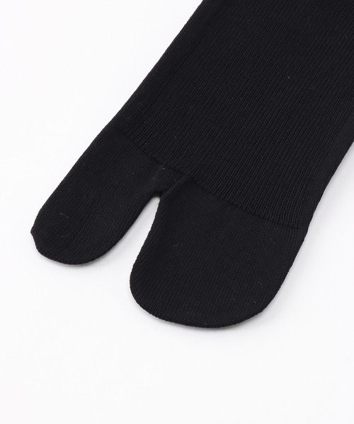 plage(プラージュ)の「【MARCOMONDE/マルコモンド】別注 RIB タビソックス(ソックス/靴下・レディース・ブラック/ベージュ・FREE)」の4枚目の写真