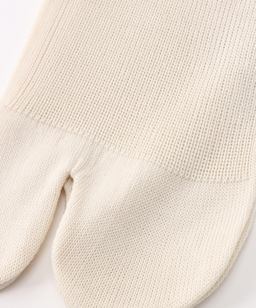 plage(プラージュ)の「【MARCOMONDE/マルコモンド】別注 RIB タビソックス(ソックス/靴下・レディース・ブラック/ベージュ・FREE)」の5枚目の写真