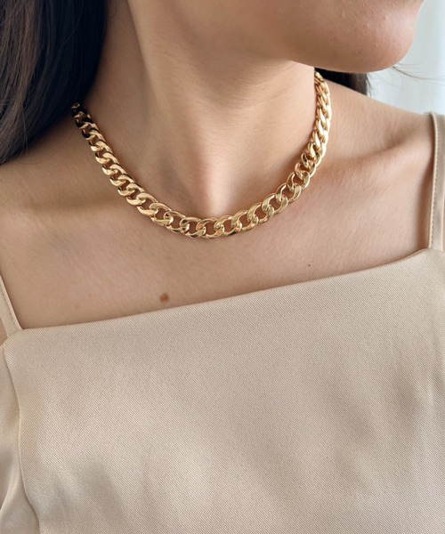 iso（イソ）の「シンプルボリュームチェーンネックレス（ネックレス